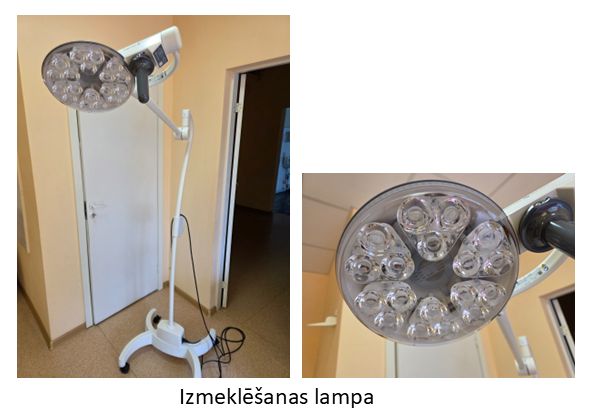 Turpinās infrastruktūras pilnveidošana sekundāro ambulatoro pakalpojumu sniegšanai lampa izm